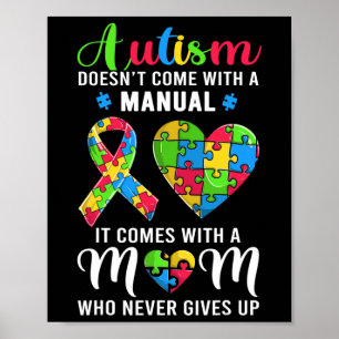 Poster Citation Inspirationnelle Autisme Maman Sensibilis