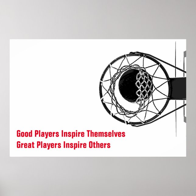 Poster Citation Inspirationnelle Basketball Inspiration J (Devant)
