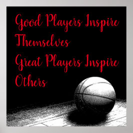 Poster Citation Inspirationnelle Basketball Inspiration J