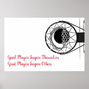 Poster Citation Inspirationnelle Basketball Inspiration J