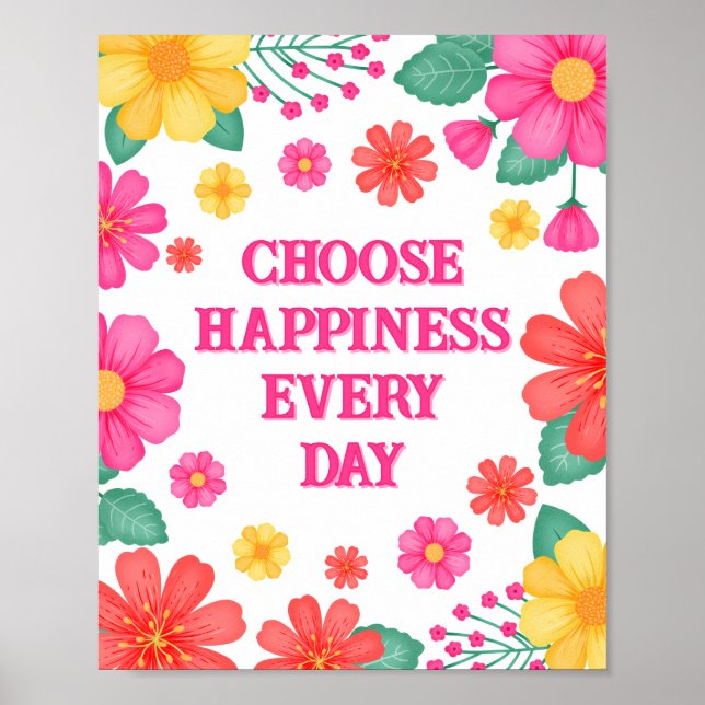 Poster Citation Inspirationnelle Créez votre propre flora (Devant)