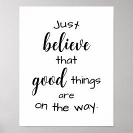 Poster Citation Inspirationnelle Croit Bonne Motivation