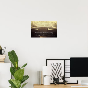 Poster Citation Inspirationnelle de Henry David Thoreau "