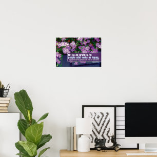 Poster Citation Inspirationnelle de Marcel Proust "Gratef