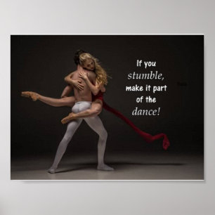 Poster Citation Inspirationnelle et Motivationnelle Balle