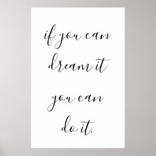 Poster Citation Inspirationnelle et Motivative pour