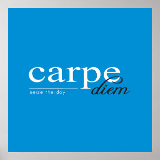 Poster Citation Inspirationnelle Motivationnelle Bleue