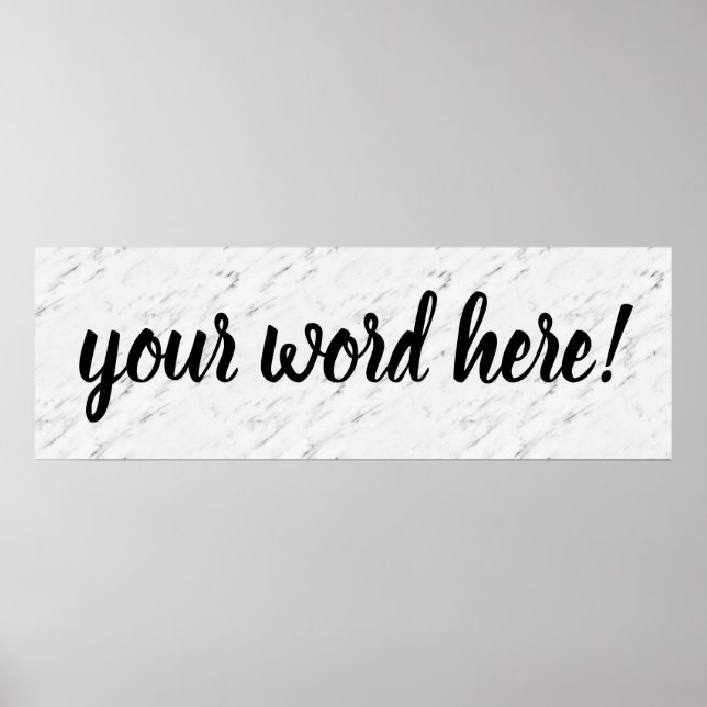 Poster Citation Inspirationnelle Parole de l'année (Devant)