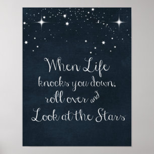 Poster Citation Inspirationnelle : Quand la vie vous frap