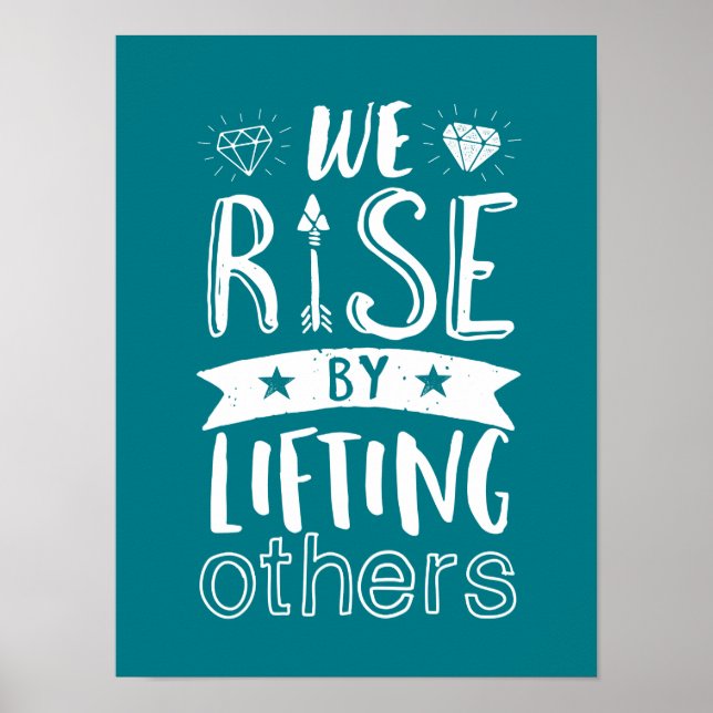 Poster Citation Inspirationnelle Que Nous Augmentons En L (Devant)