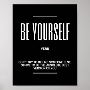 Poster Citation Inspirationnelle Sur Le Fait D'Être Toi-M