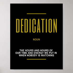 Poster Citation Inspirative De Dédication Sur Le Succès