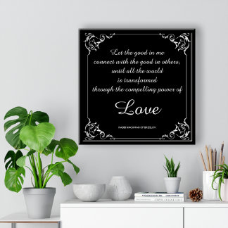 Poster Citation inspirée de l'amour par le rabbin Nachman