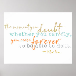 Poster Citation inspirée de livre de contes d'affiche