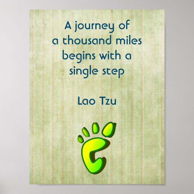 Poster Citation Lao Tzu Inspirationnelle (Devant)