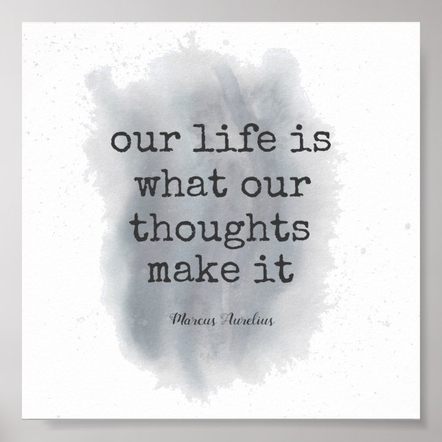 Poster citation littéraire motivationnelle peinture desig (Devant)