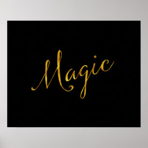 Poster Citation Magique Citations Faux Gold Citations Hum