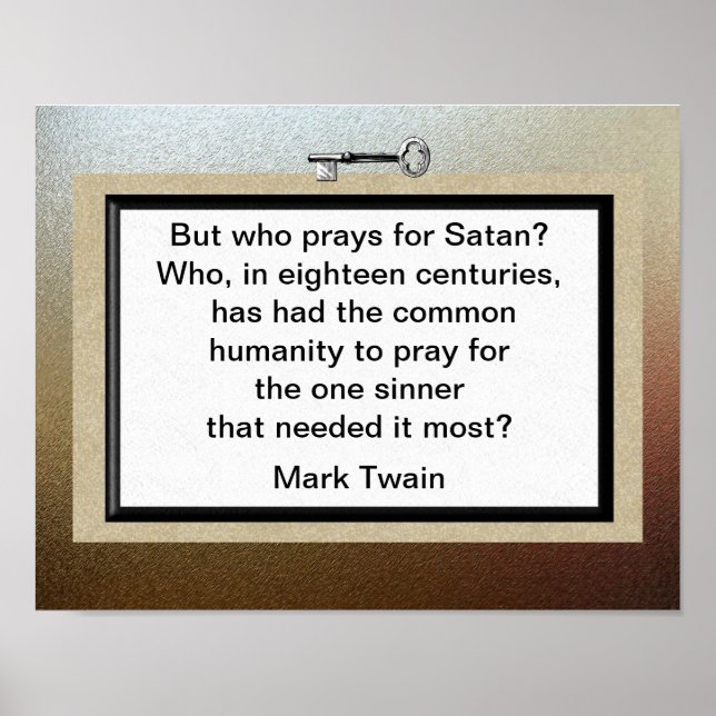 Poster Citation Mark Twain (Devant)