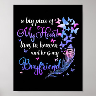 Poster Citation mémorial Mon petit ami vit au ciel