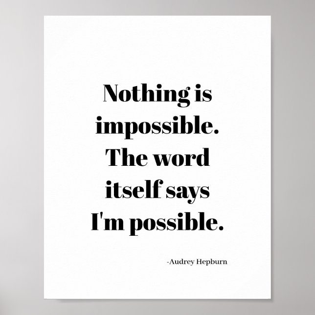 Poster Citation motivante (Devant)