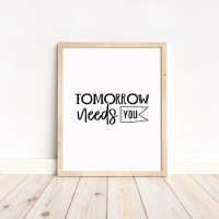 Citation Motivante Minimaliste - Demain a Besoin d