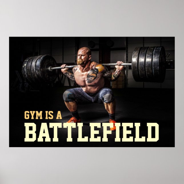 Poster Citation Motivationnelle de la salle de gym Bodybu (Devant)