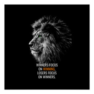 Poster Citation Motivationnelle Du Lion