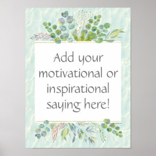 Poster Citation Motivationnelle/Inspirante personnalisée