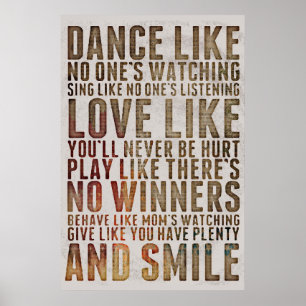 Poster Citation Motivationnelle Inspirationnelle Danse Él