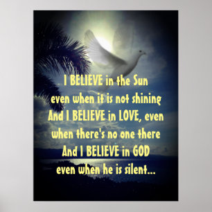 Poster Citation Motivationnelle Je Crois Poème Inspiratio