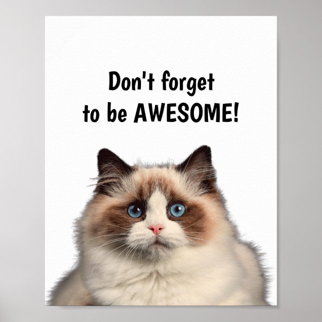 Poster Citation motivationnelle, N'oubliez pas d'être un  (Devant)