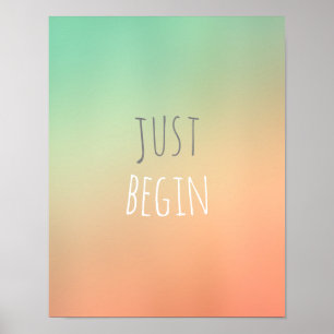Poster citation motivationnelle positive dessin peint