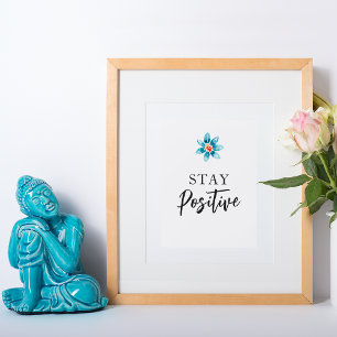 Poster Citation Motivationnelle Positive Mur Art Décor