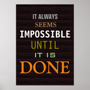 Poster Citation Motivationnelle Possibilité Motif de bois
