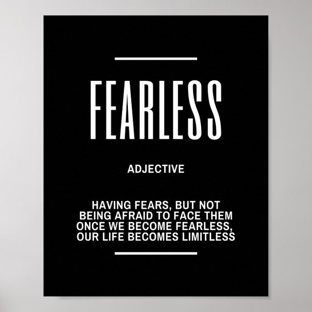 Poster Citation Motivationnelle Sur Le Fait D'Être Sans P (Devant)