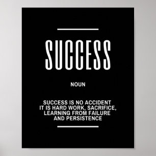 Poster Citation Motivationnelle Sur Le Succès