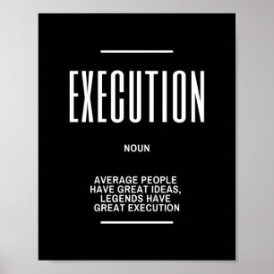 Poster Citation Motivationnelle Sur L'Exécution