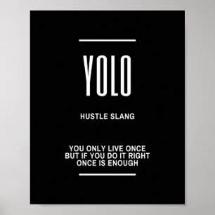 Poster Citation motivationnelle YOLO
