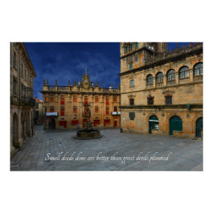 Poster Citation Motivative - Santiago De Compostela Espag