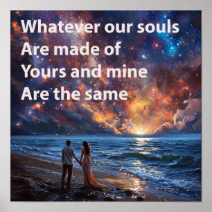 Poster 💞 Citation murale d'amour de couple romantique po
