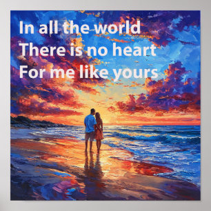 Poster 🌹 Citation murale de couple de la Saint-Valentin 