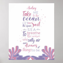 Citation Pastel ocean Dreams personnalisable