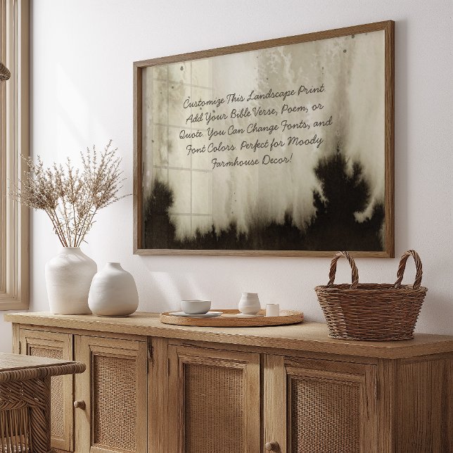 Poster Citation Personnalisée Ajouter Votre Verse Bible M (Créateur téléchargé)