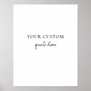 Poster Citation personnalisée élégante et minimaliste