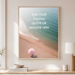 Poster Citation Personnalisée – Océan de Rêve sur la Plag