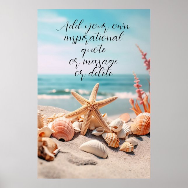Poster Citation personnalisée Surfer Cadeau Vacation Plag (Devant)