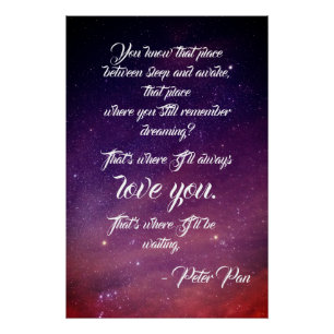 Poster Citation Peter Pan  
