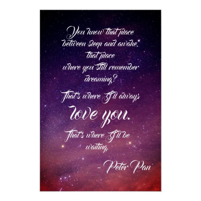 Poster Citation Peter Pan | (Devant)