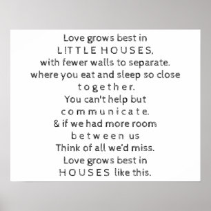 Poster Citation Petites Maisons