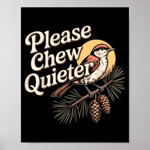 Poster Citation sarcasique drôle vintage s'il vous plaît 
